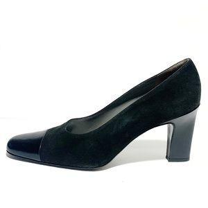 Bally Tropic cap toe leather pumps